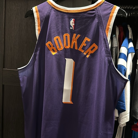 Devin Booker Phoenix Suns Nike Authentic Jersey - Association Edition - Purple - Picture 6 of 7
